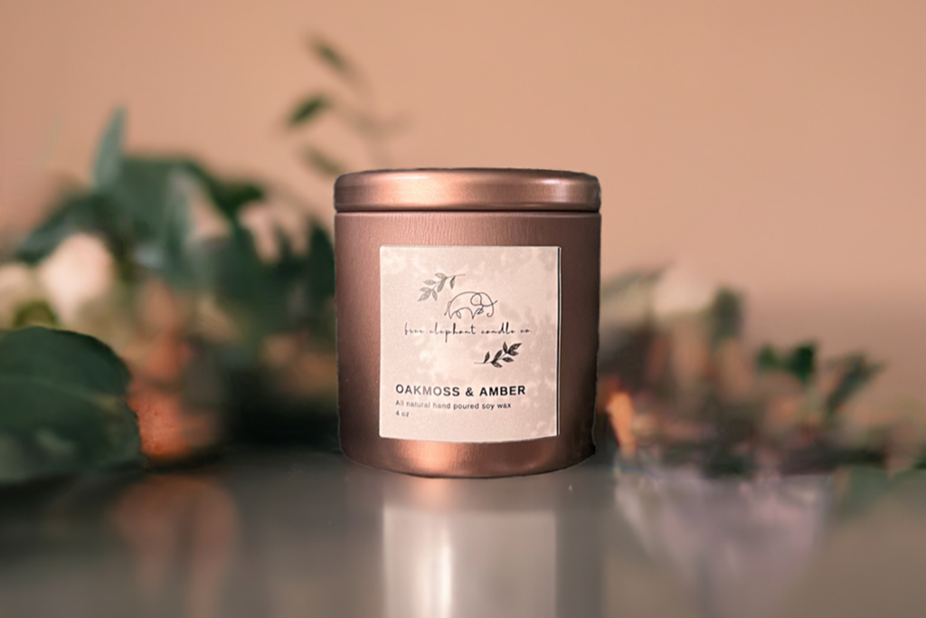 4 oz Bronze Mini Candle